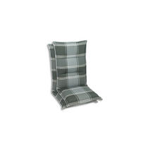 SESSELAUFLAGENSET in Grau Karo  - Grau, Basics, Textil (50/9/108cm)