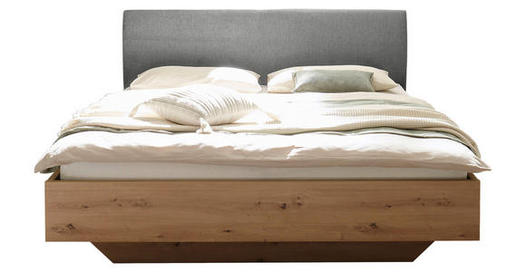 BETTANLAGE 180/200 cm  in Grau, Salbeigrün, Eiche Artisan  - Salbeigrün/Eiche Artisan, KONVENTIONELL, Holzwerkstoff/Textil (180/200cm) - Xora