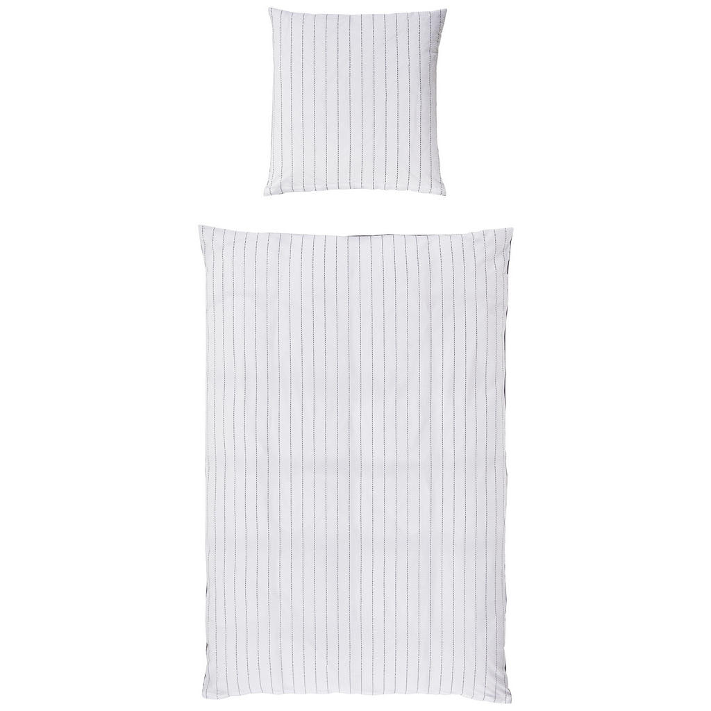 Thumbnail - Janine Wendebettwäsche Tango, Titan, Textil, Streifen, 200x200 cm, Textiles Vertrauen - Oeko-Tex®, bügelfrei, pflegeleic...