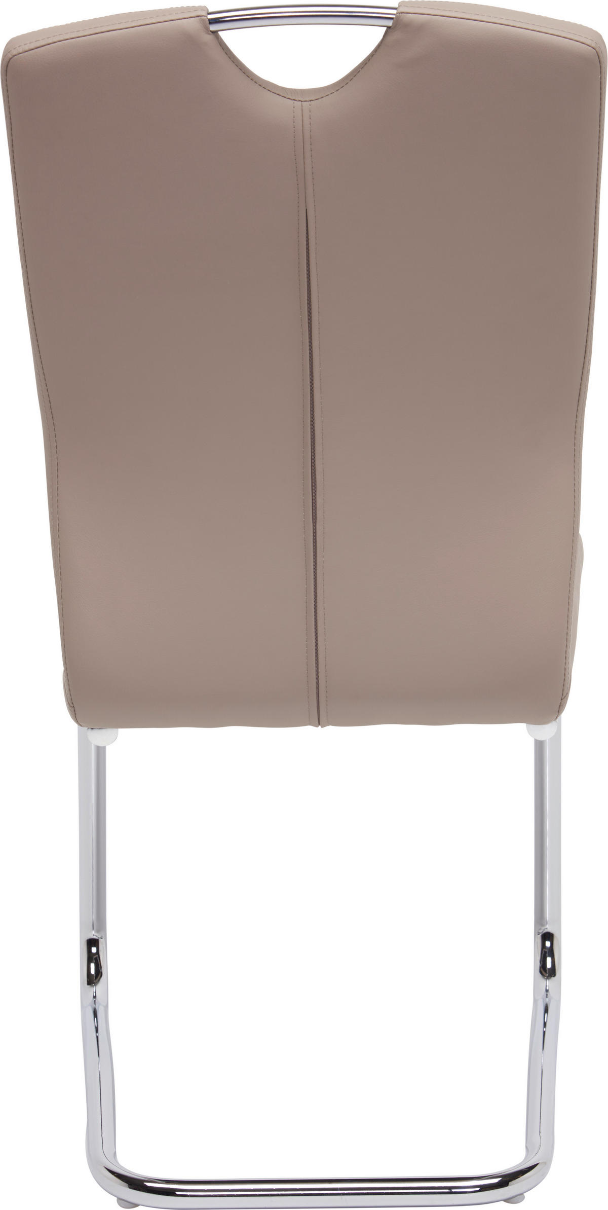 SCAUN BUCATARIE din metal, textil maro, culoare crom  - maro/culoare crom, Design, metal/textil (58,5/99,5/46cm) - Hom`in