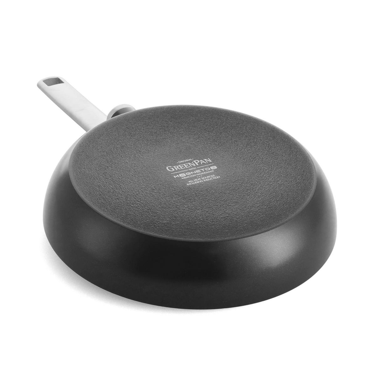 BRATPFANNE Evolution Keramikbeschichtung 28 cm  - Edelstahlfarben/Schwarz, Basics, Metall (28cm) - GreenPan