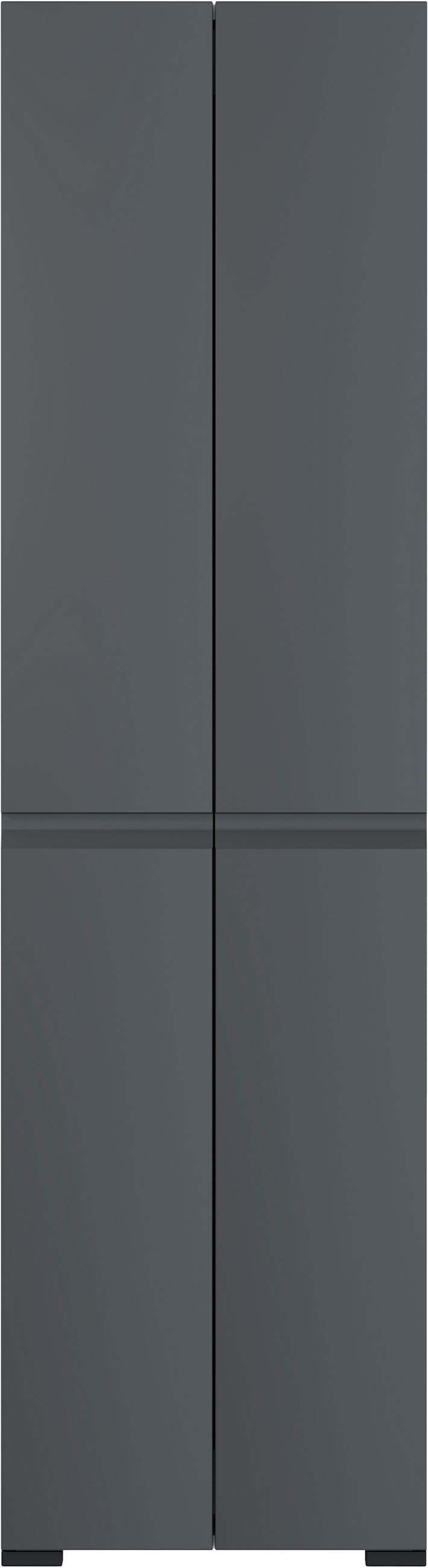 ORMAR GARDEROBNI  antracit  - crna/antracit, Design, drvni materijal/plastika (52/192/36cm) - Dieter Knoll