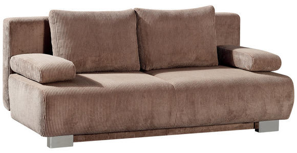 SCHLAFSOFA Cord Rosa - Rosa, KONVENTIONELL, Textil/Metall (196/89/94cm) - Novel