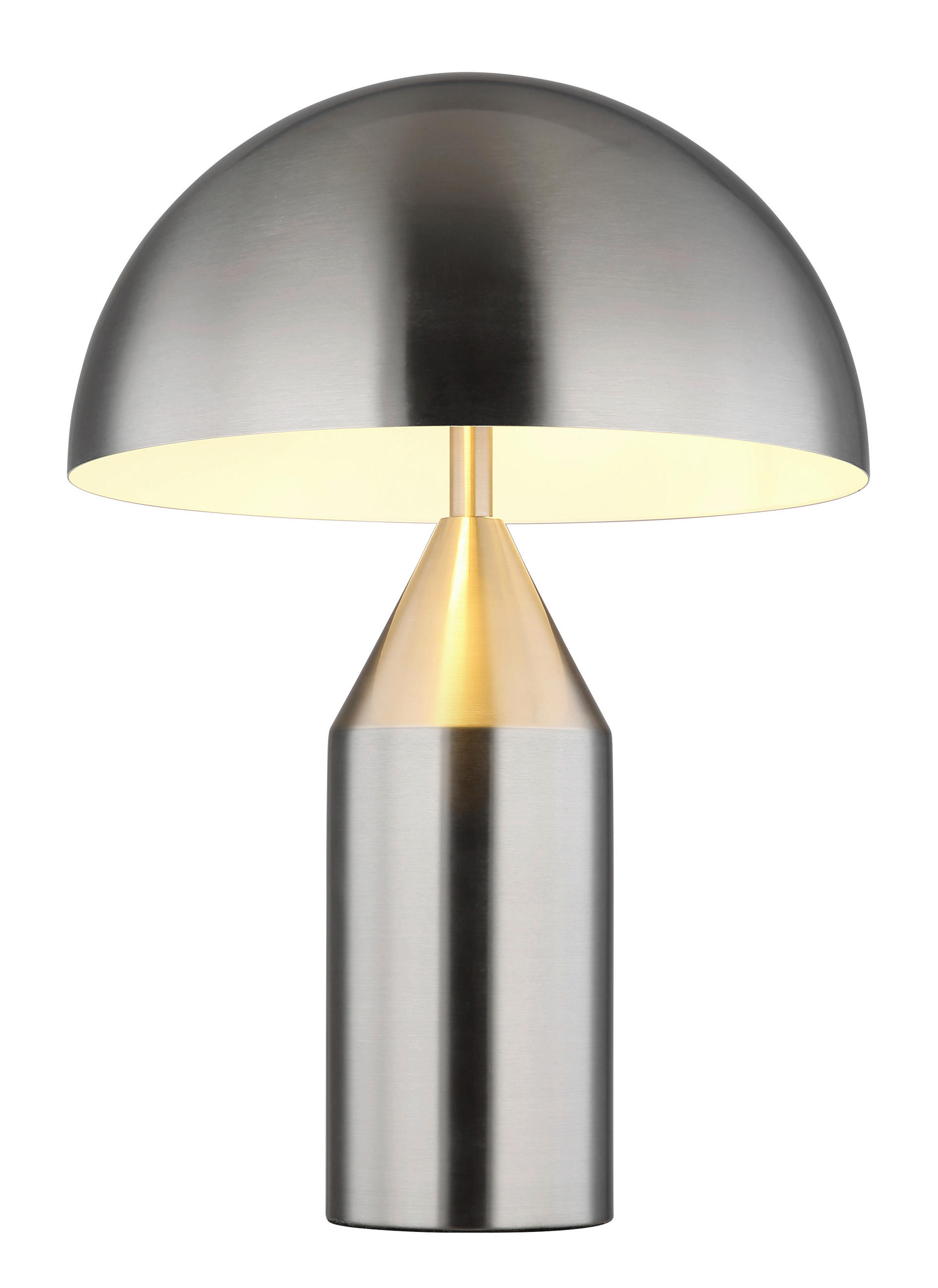 BORDSLAMPA 28/39 cm   - vit/nickelfärgad, Design, metall (28/39cm) - Globo