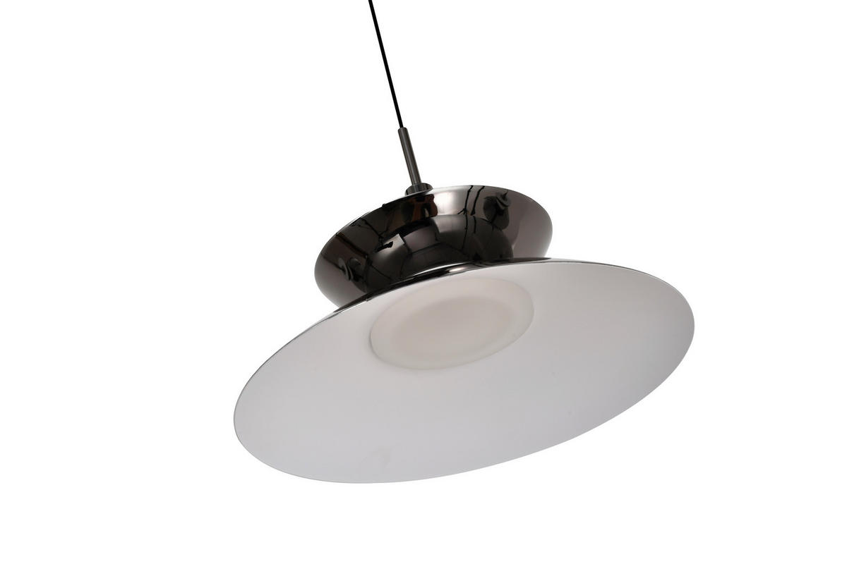 LED-HÄNGELEUCHTE Gubbio 94/150/22 cm  - Schwarzchrom, Design, Metall (94/150/22cm)