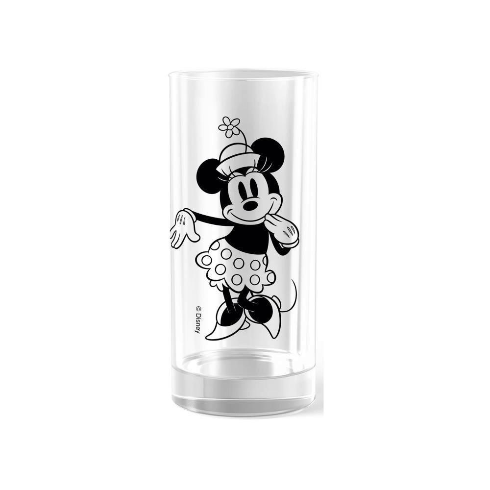 ČAŠA ZA VODU  290 ml  - prozirna/crna, Osnovno, staklo (290ml)