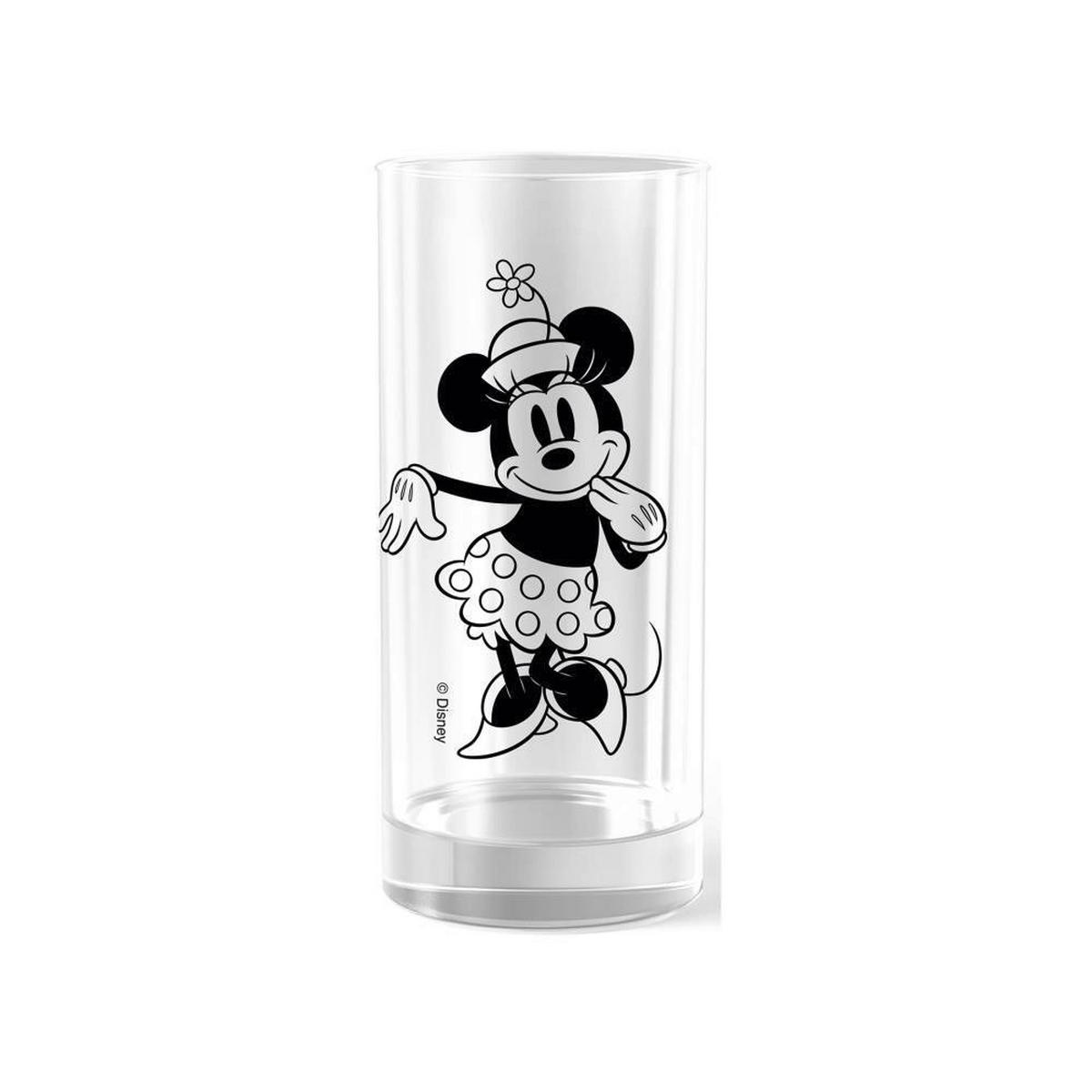 ČAŠA ZA VODU  290 ml  - prozirna/crna, Osnovno, staklo (290ml)