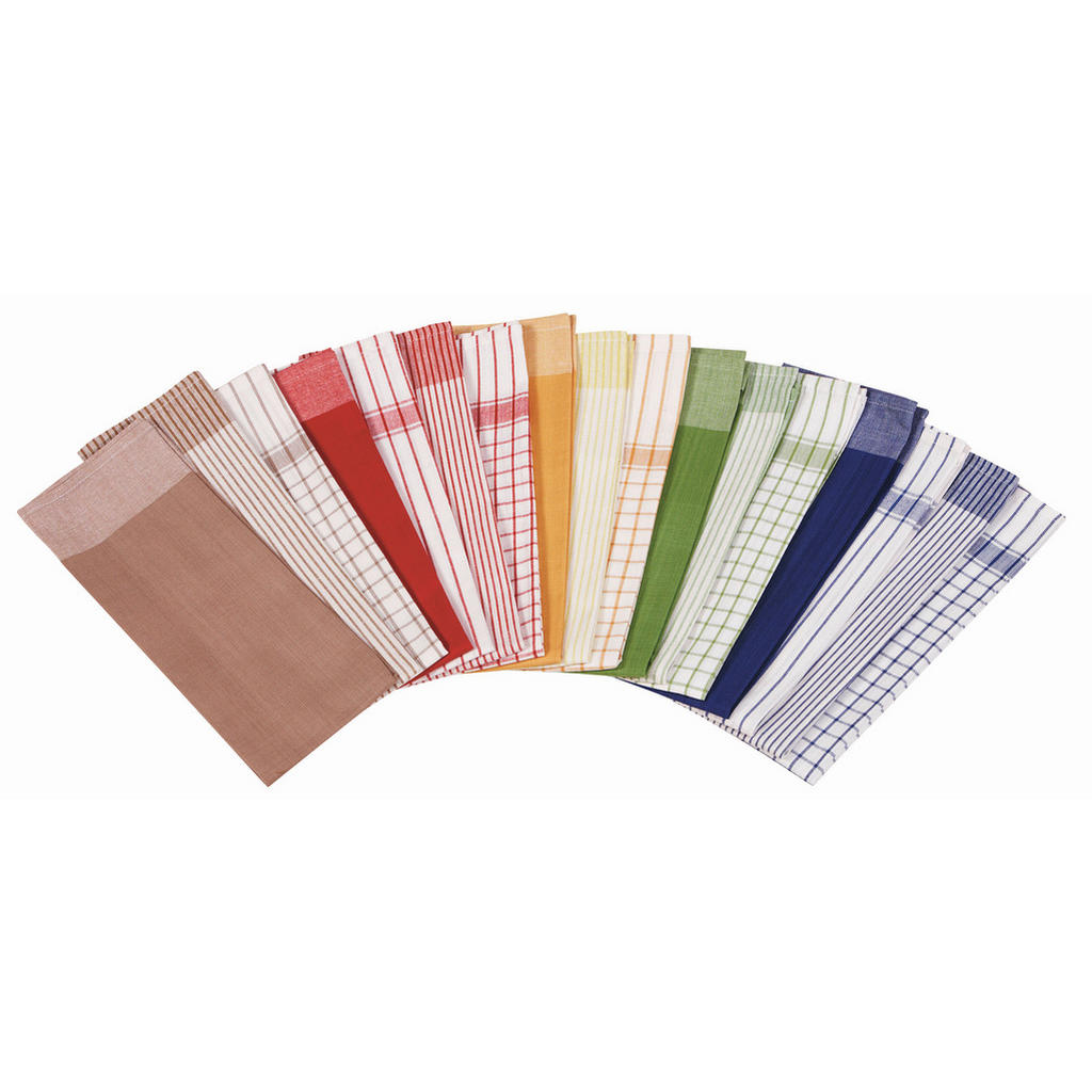 Geschirrtücher Frankfurt Baumwolle 8er-Set Bunt