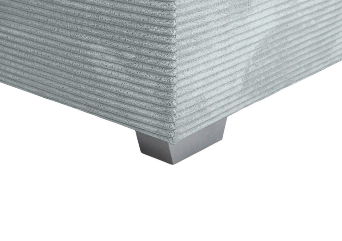 ROHOVÁ SEDAČKA, textil, světle šedá - šedá/barvy stříbra, Konvenční, dřevo/textil (298/202cm) - Carryhome