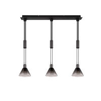 HÄNGLAMPA Stanley 95/19/160 cm  - grå/svart, Design, metall/glas (95/19/160cm) - Trio Leuchten