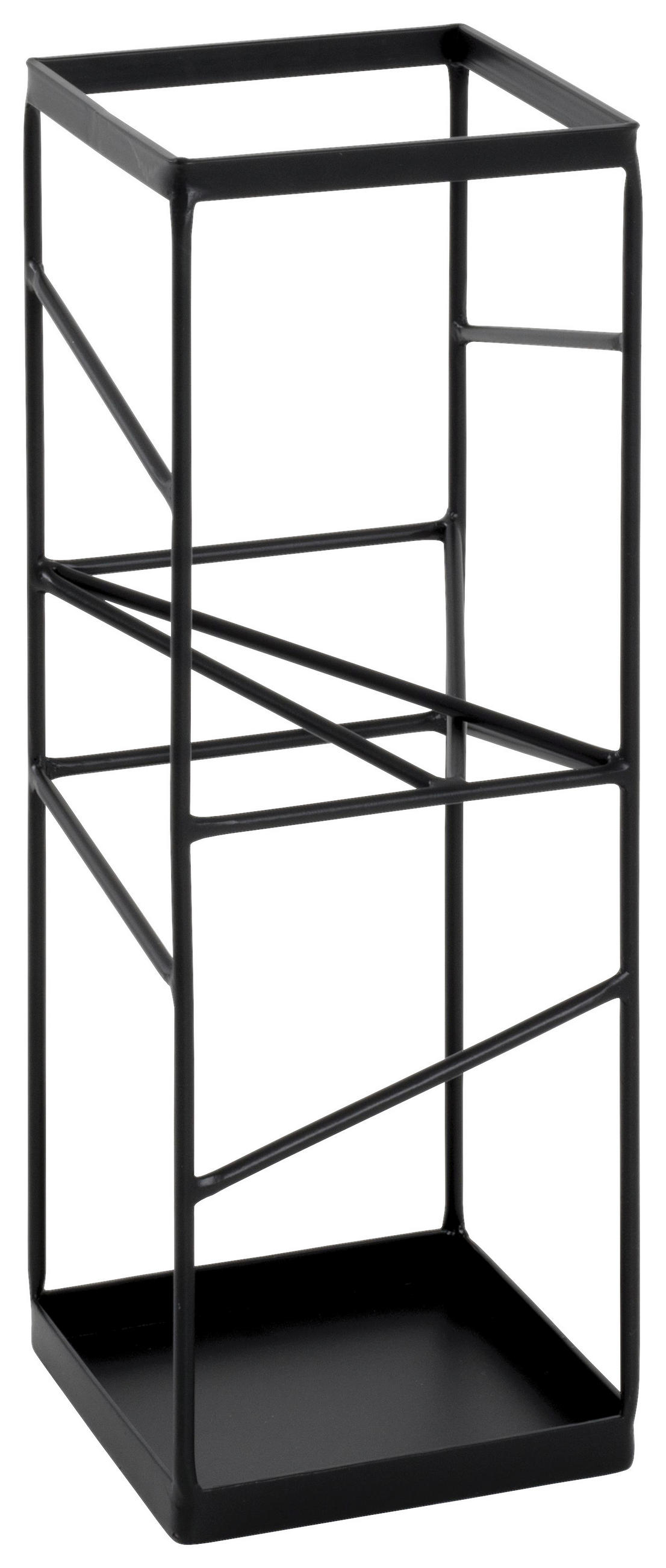 SCHIRMSTÄNDER Metall Schwarz  - Schwarz, MODERN, Metall (17/49/17cm)