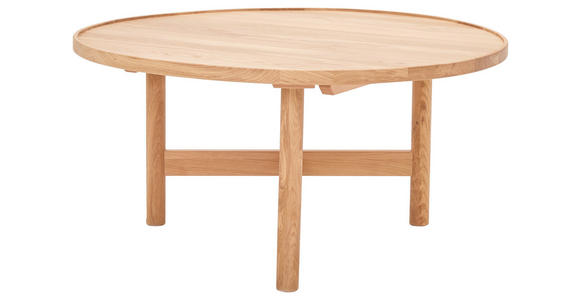 COUCHTISCH Kernbuche massiv 80/80/40 cm rund Kernbuche  - Kernbuche, Design, Holz (80/80/40cm) - Linea Natura