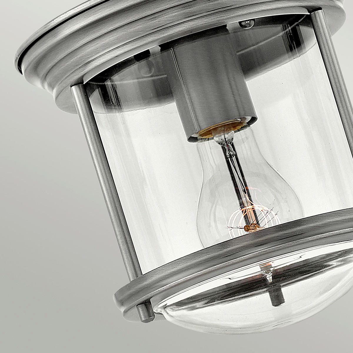 DECKENLEUCHTE  19.6/18.5 cm    - Nickelfarben, Konventionell, Glas/Metall (19.6/18.5cm) - Elstead Lighting