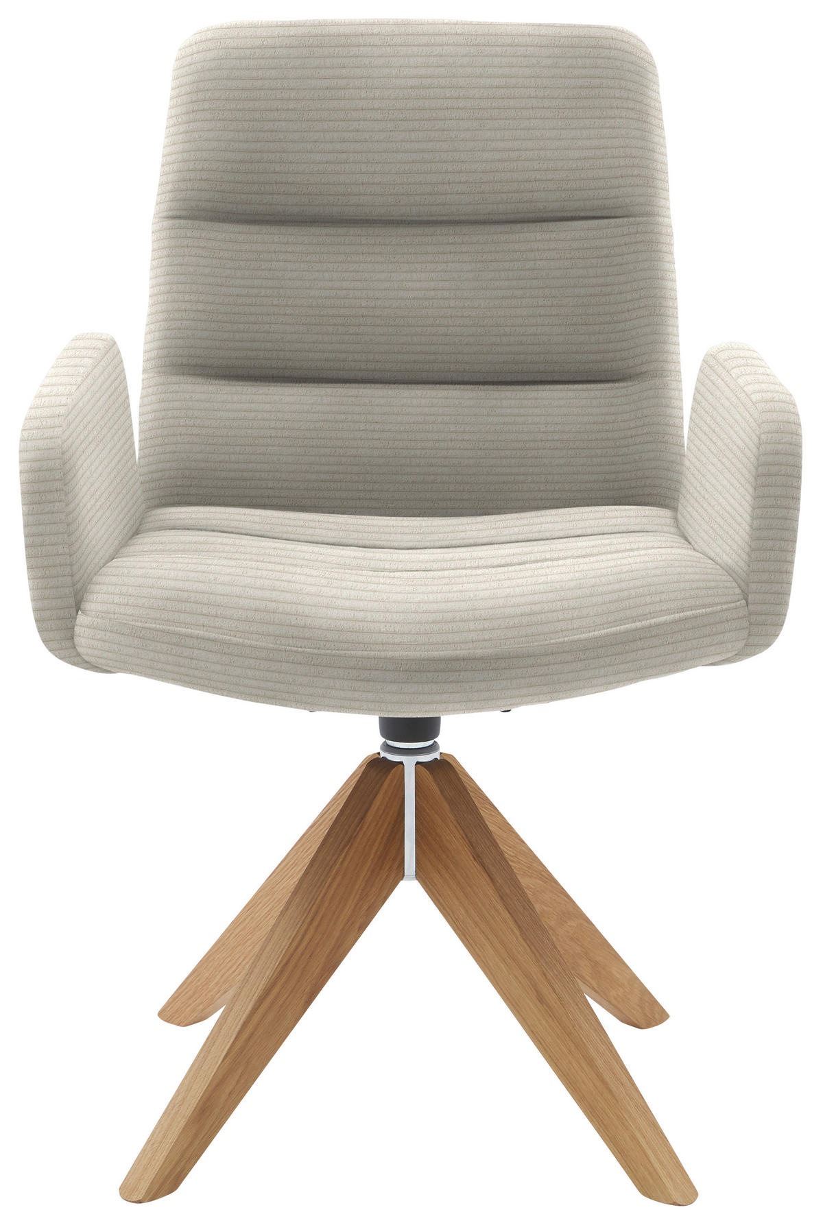 ARMLEHNSTUHL  in Cord  - Naturfarben, Design, Holz/Textil (61/88/66cm) - Dieter Knoll