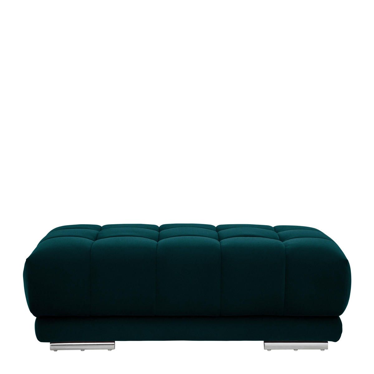 HOCKER Textil Opal  - Chromfarben/Opal, Design, Textil (126/42/76cm) - Beldomo Speed