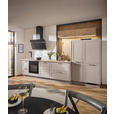 EINBAUKÜCHE   - Eichefarben/Grau, Design, Holzwerkstoff - Xora