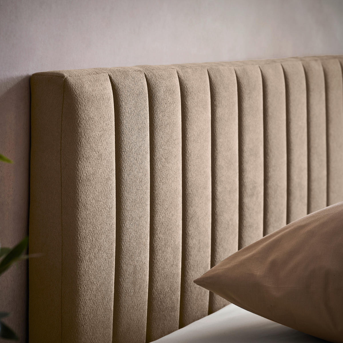 PAT TIP BOXSPRING FĂRĂ ARCURI 140/200 cm  taupe  - taupe/negru, Konventionell, plastic/textil (140/200cm) - Boxxx