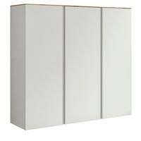 SCHUHSCHRANK Weiß, Eichefarben  - Eichefarben/Weiß, Design, Holzwerkstoff (121/111/33cm) - Moderano