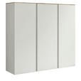 SCHUHSCHRANK 121/111/33 cm  - Eichefarben/Weiß, Design, Holzwerkstoff (121/111/33cm) - Moderano