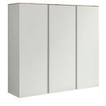 SCHUHSCHRANK 121/111/33 cm  - Eichefarben/Weiß, Design, Holzwerkstoff (121/111/33cm) - Moderano