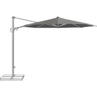 AMPELSCHIRM 300 cm  - Silberfarben/Grau, KONVENTIONELL, Textil/Metall (300/300cm) - Suncomfort by Glatz