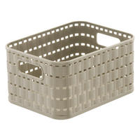 REGALKORB 18,3/13,7/9,8 cm  - Beige, Basics, Kunststoff (18,3/13,7/9,8cm) - Rotho