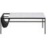 COUCHTISCH in Metall, Textil, Stein 115/58/45 cm - Schwarz/Weiß, KONVENTIONELL, Textil/Stein (115/58/45cm) - Carryhome COUCHTISCH in Metall, Textil, Stein 115/58/45 cm - Schwarz/Weiß, KONVENTIONELL, Textil/Stein (115/58/45cm) - Carryhome