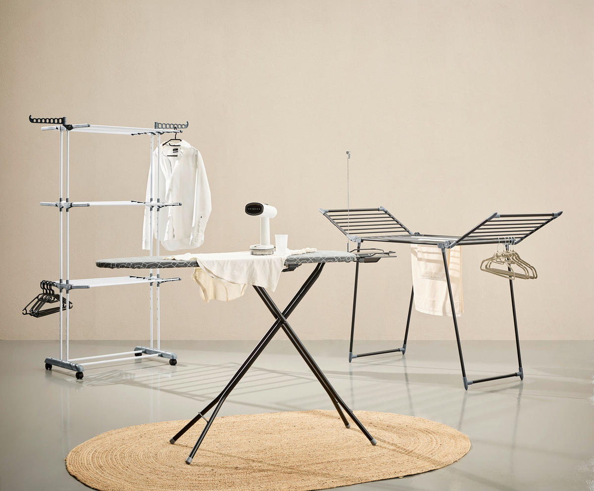 TURMWÄSCHETROCKNER 72/64/170 cm  - Edelstahlfarben/Grau, Basics, Kunststoff/Metall (72/64/170cm) - Homeware