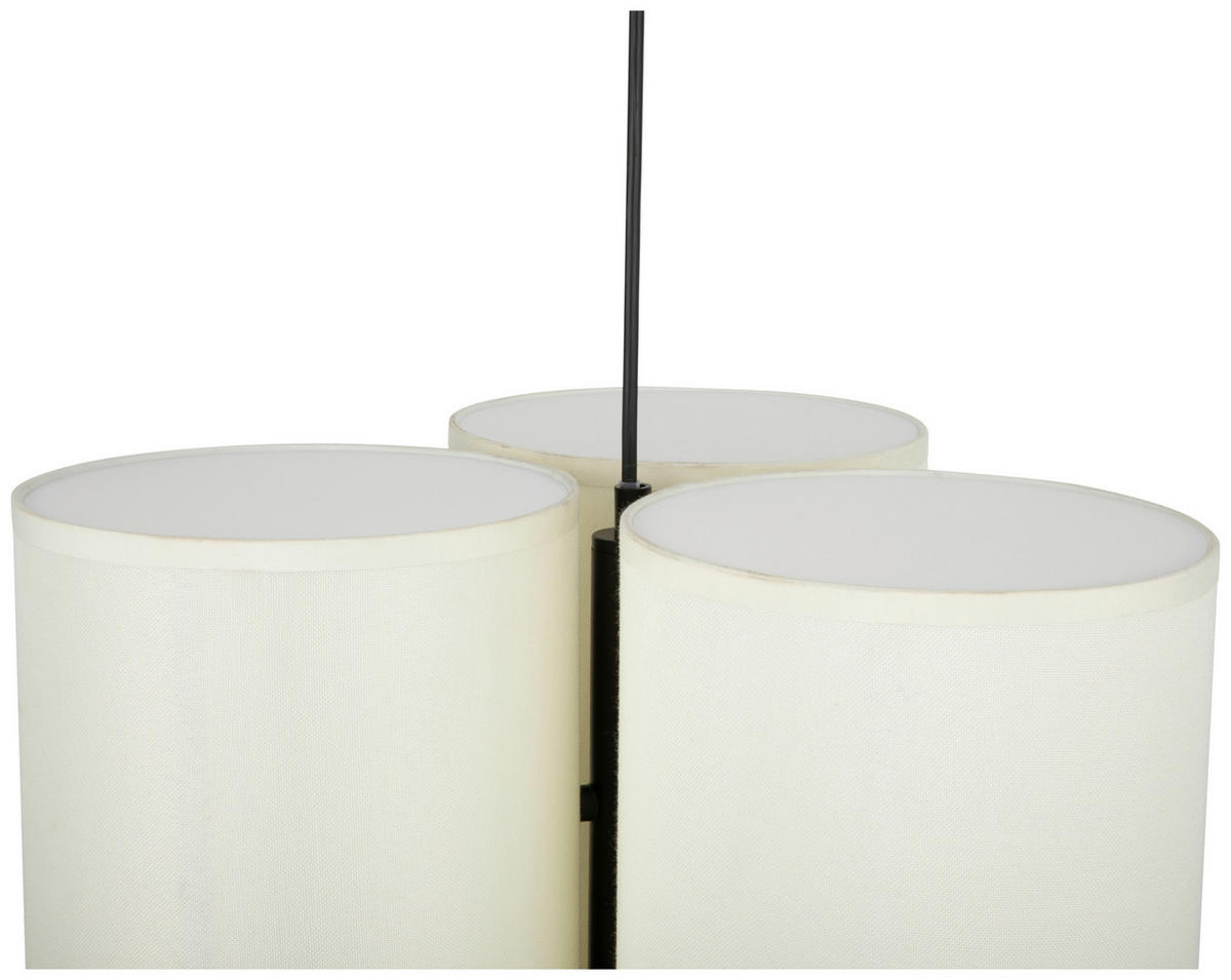 HÄNGELEUCHTE 37/120 cm   - Weiß, Design, Kunststoff/Textil (37/120cm) - Collet's Monde