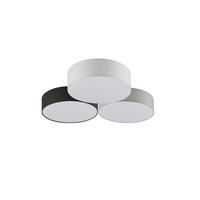 LED-DECKENLEUCHTE  64,5/14 cm    - Weiss/Schwarz, Basics, Textil/Metall (64,5/14cm) - Trio Leuchten
