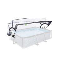 POOLDACH 150/220 cm  - Transparent, KONVENTIONELL, Kunststoff/Metall (150/220cm) - EXIT Toys