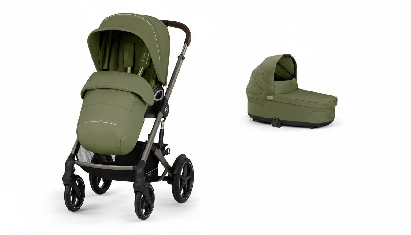 KINDERWAGEN Talos S TPE inkl. Fold-Carrycot  - Taupe/Khaki, Basics, Textil/Metall (93/60/115cm) - cybex GOLD