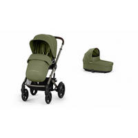 BARNVAGN Talos S TPE inkl. Fold-Carrycot  - khaki/taupe, Basics, metall/textil (93/60/115cm) - cybex GOLD