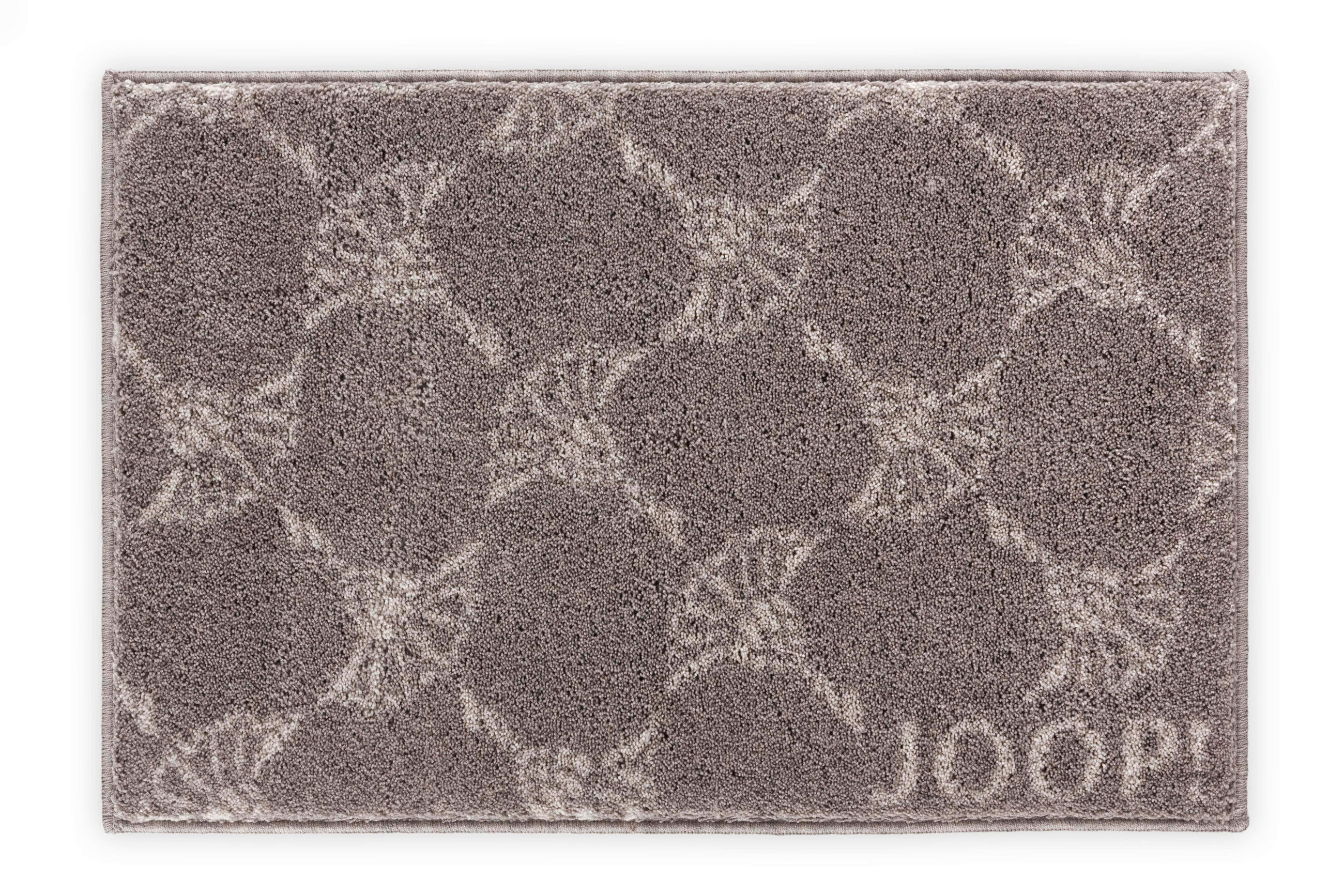 BADTEPPICH New Cornflower Allover Graphitfarben 60/90 cm  - Graphitfarben, Design, Kunststoff/Textil (60/90cm) - Joop!