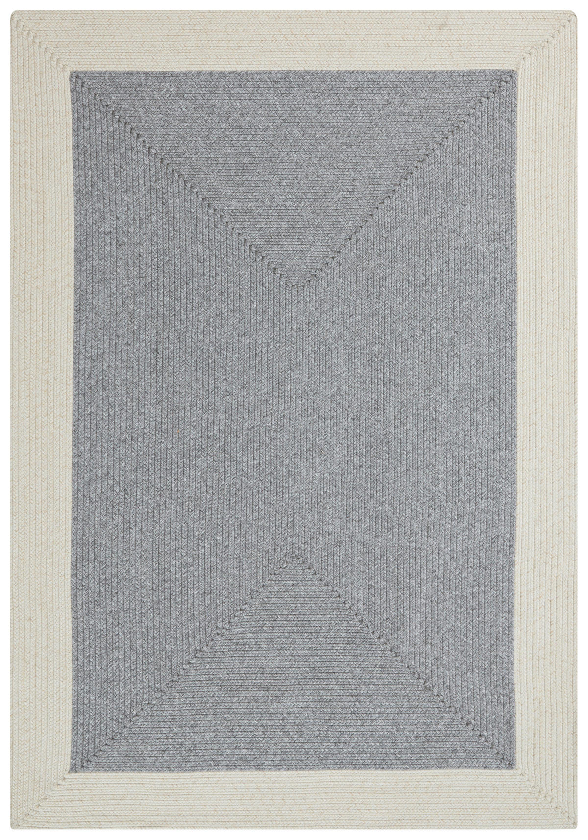 OUTDOORTEPPICH 120/170 cm Braided Creme, Grau  - Creme/Grau, Design, Kunststoff (120/170cm)