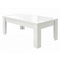 COUCHTISCH Weiß Hochglanz  - Weiß Hochglanz, Design, Holzwerkstoff (122/45/65cm) - MID.YOU