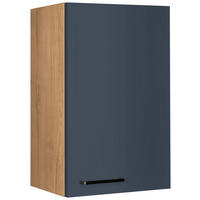 KÜCHENOBERSCHRANK 45/72/35 cm  in Blau, Eichefarben  - Blau/Eichefarben, MODERN, Holzwerkstoff/Metall (45/72/35cm) - Nobilia