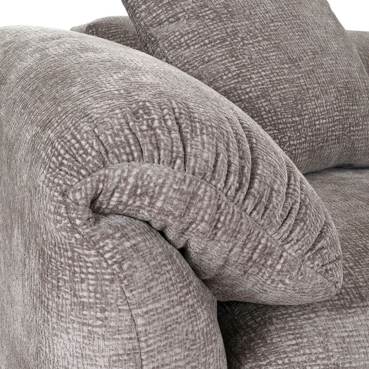 ECKSOFA in Flachgewebe Braun  - Schwarz/Braun, Modern, Kunststoff/Textil (317/239cm) - Carryhome