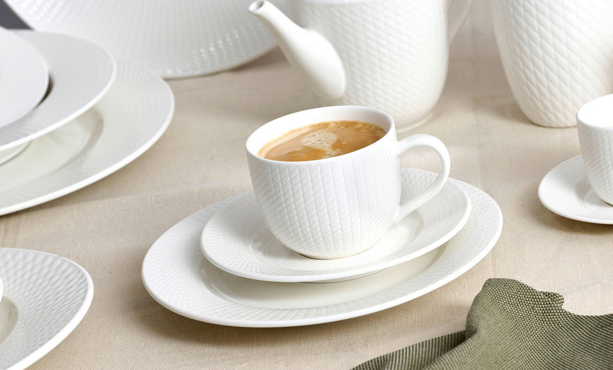 TAFELSERVICE Saphir 12-teilig  - Weiss, Konventionell, Keramik (28,5/20,5/28,5cm) - Ritzenhoff Breker