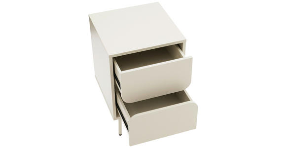 NACHTKÄSTCHEN 40/60/40 cm  in Seidengrau  - Seidengrau, Design, Holzwerkstoff/Metall (40/60/40cm) - Xora