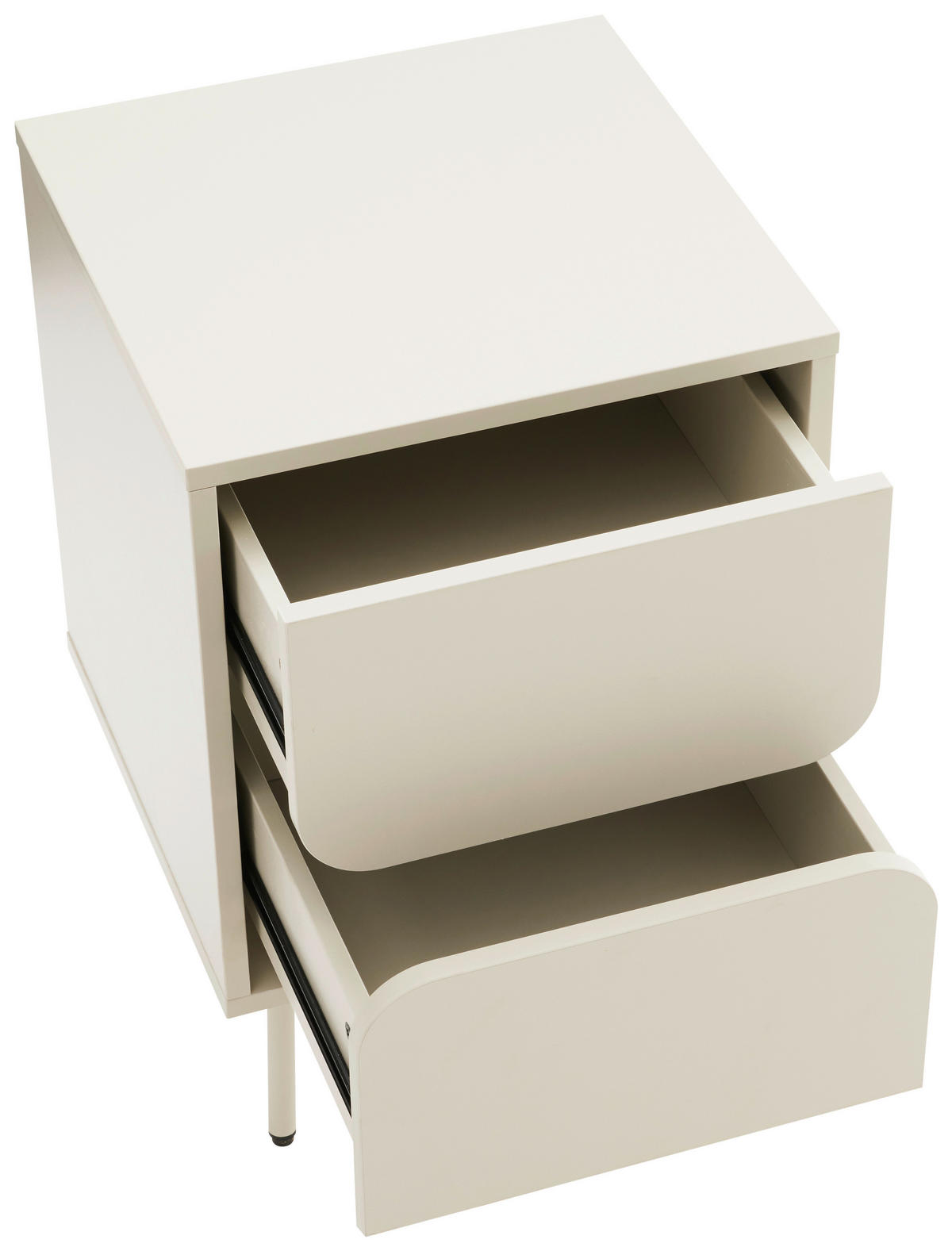 NACHTKÄSTCHEN 40/60/40 cm  in Seidengrau  - Seidengrau, Design, Holzwerkstoff/Metall (40/60/40cm) - Xora