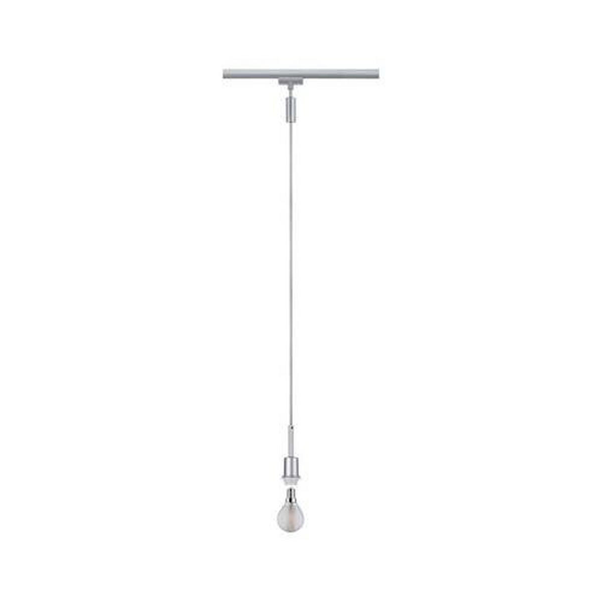 SCHIENENSYSTEM-HÄNGELEUCHTE - Chromfarben, Basics, Kunststoff/Metall (4,4/135cm) - Paulmann