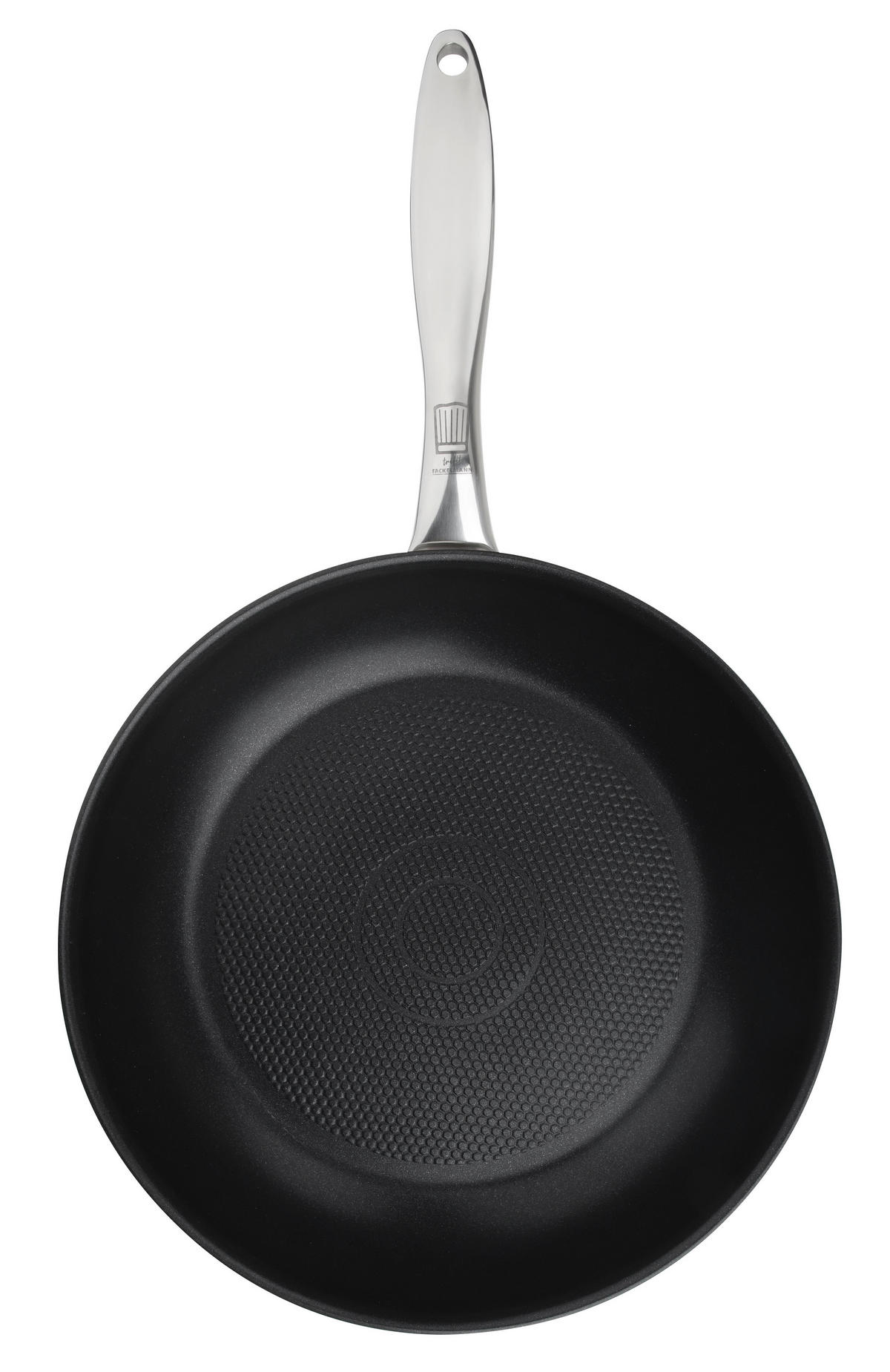 TIGAIE PENTRU PRĂJIT 28 cm  - argintiu/negru, Design, metal (28cm) - Chefkoch+Fackelmann