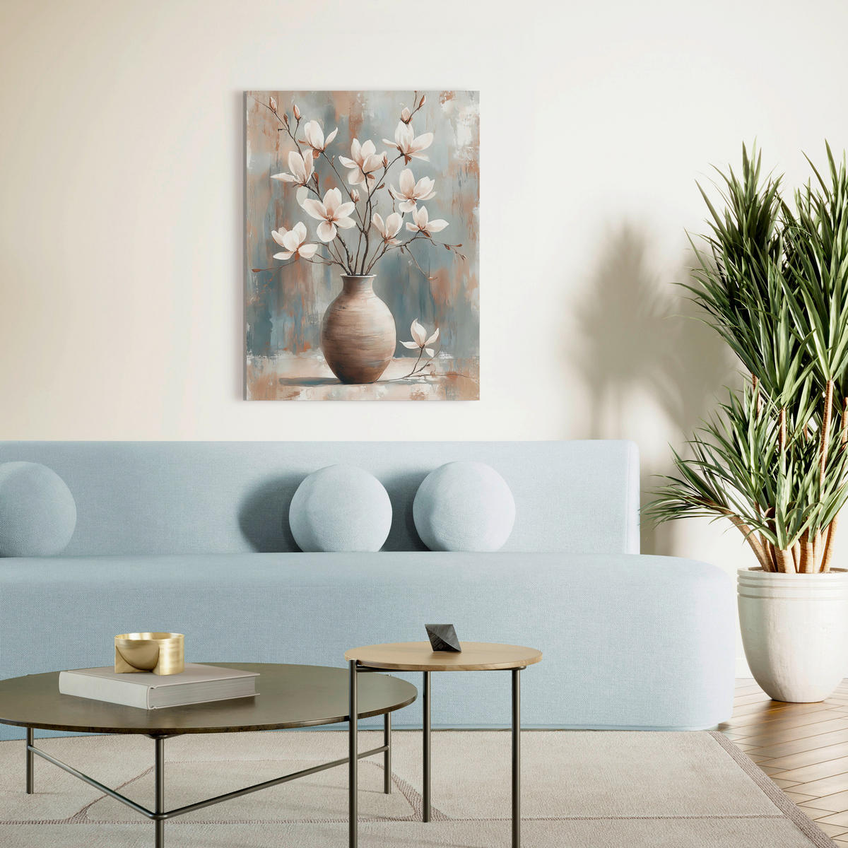 LEINWANDBILD Blumen 60/80 cm  - Multicolor, Basics, Holz/Textil (60/80cm)