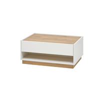COUCHTISCH 90/60/38 cm rechteckig Weiß, Eiche Wotan  - Eiche Wotan/Weiß, Design, Holzwerkstoff (90/60/38cm) - Modante