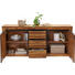 SIDEBOARD Akazie furniert, Schichtholz antik, Glanz Akaziefarben - Schwarz/Akaziefarben, Trend, Holz/Holzwerkstoff (181/85/40cm) - Landscape