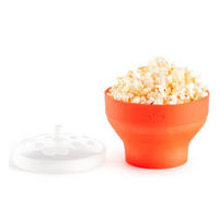 Popcornmaker Lékué     - röd/transparent, Basics, plast (12,9/4/12,9cm) - Best Price