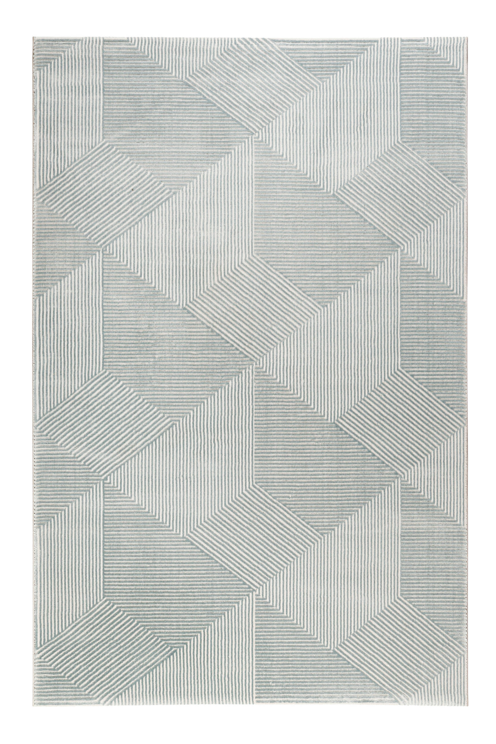 WEBTEPPICH 80/150 cm Velvet Groove Grau, Türkis  - Türkis/Grau, KONVENTIONELL, Textil (80/150cm) - Esprit