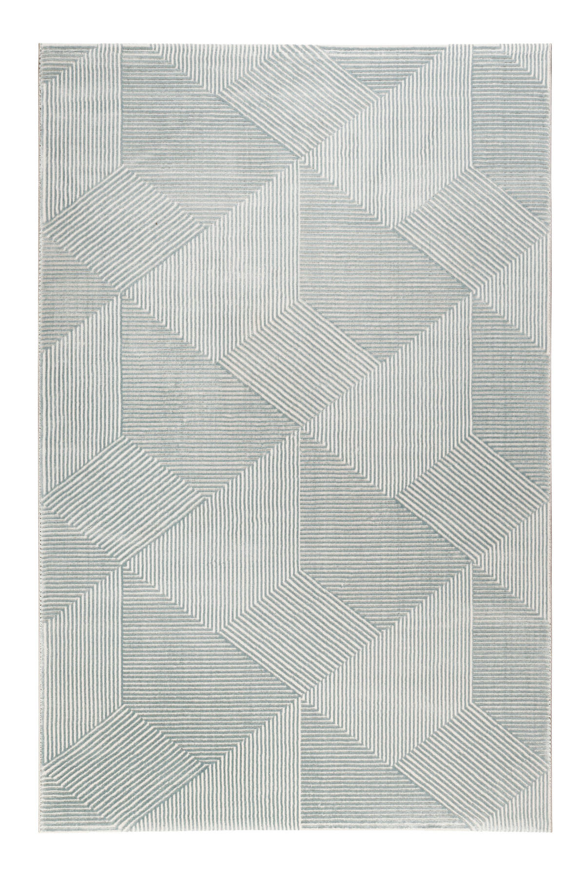 WEBTEPPICH 120/170 cm Velvet Groove Grau, Türkis  - Türkis/Grau, KONVENTIONELL, Textil (120/170cm) - Esprit