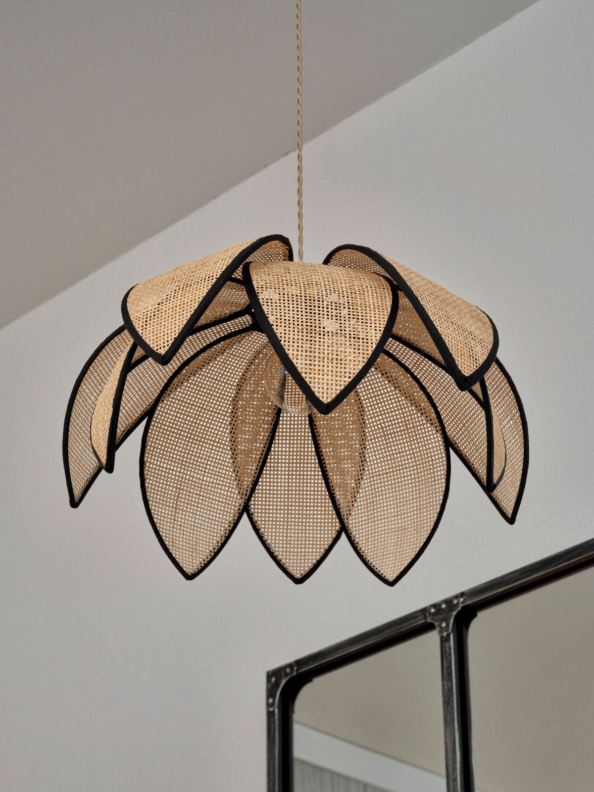 HÄNGELEUCHTE 48/134 cm  - Beige, Basics, Holz/Metall (48/134cm) - Osram